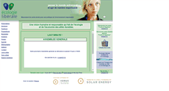 Desktop Screenshot of ecologieliberale.ch